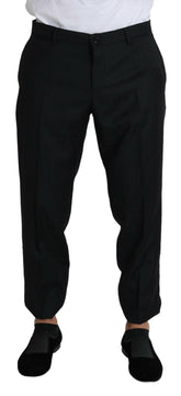Dolce & Gabbana Black Wool Skinny Cropped Trouser Dress -   -  Dolce & Gabbana.